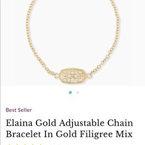 Kendra Scott Elaine Gold Filigree Mix Bracelet